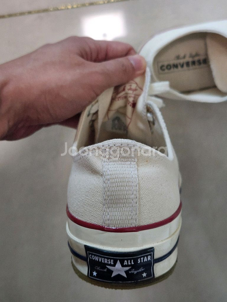 컨버스 척70 척테일러70 로우 파치먼트 270 1회착--3