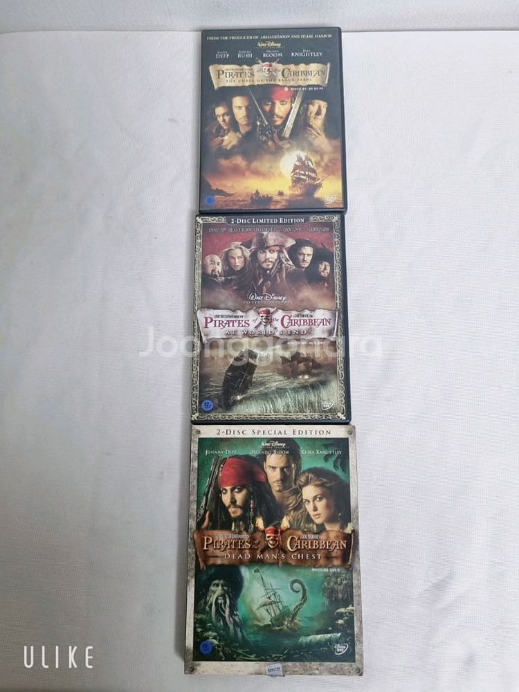 캐리비안의 해적 DVD 3편--2
