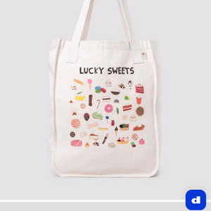 비이커 럭키 스윗 에코백 새상품