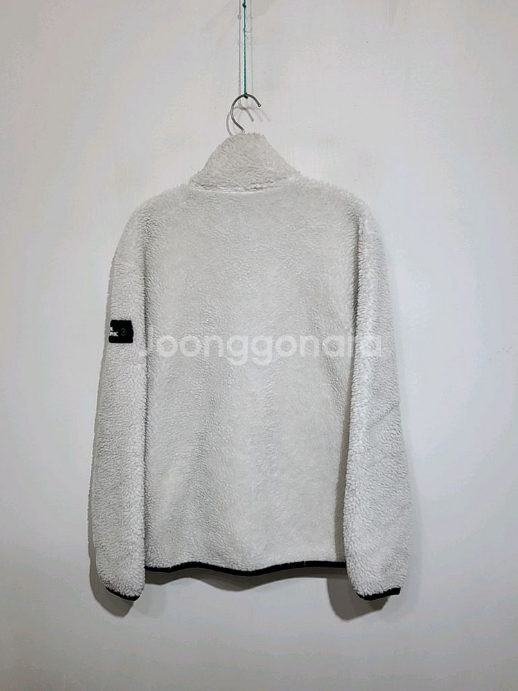 내셔널지오그래픽 플리스 점퍼 화이트 뽀글이 후리스 자켓--6