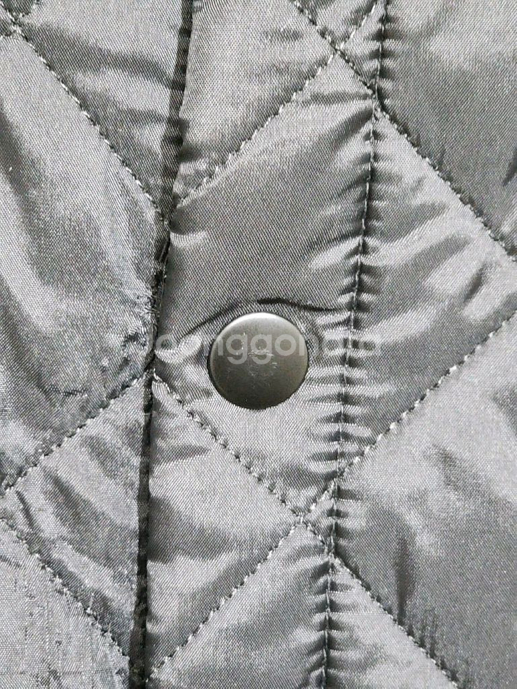 (L) 바버 퀼팅자켓 블랙 누빔점퍼 코듀로이 카라넥--5