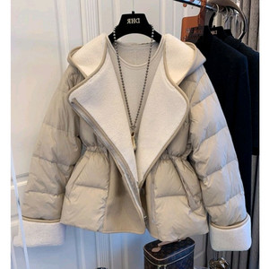 수입 고퀄 양털 후드 다운 패딩 점퍼