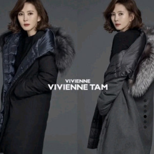 비비안탐 리버시블 폭스 퍼 구스 다운 패딩 점퍼 새상품