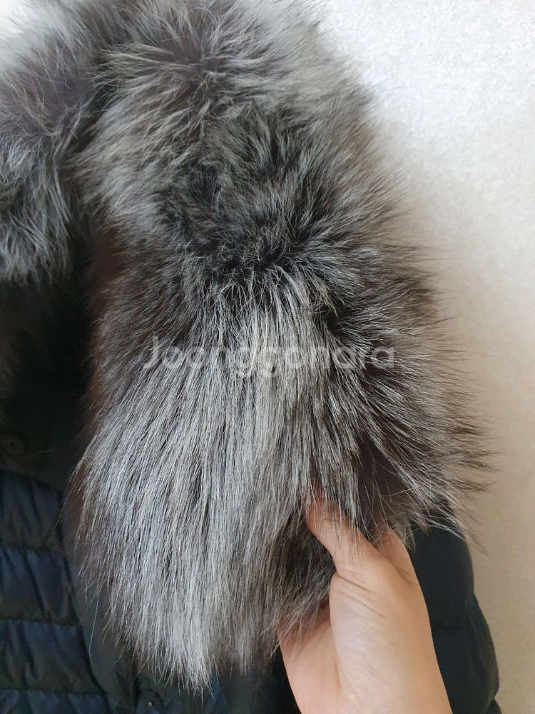 비비안탐 리버시블 폭스 퍼 구스 다운 패딩 점퍼 새상품--3