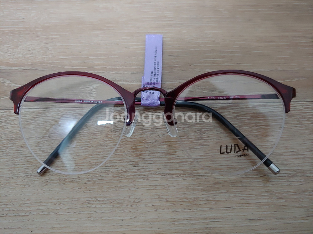 로렌스폴 안경 루다 LUDA 안경테 반무테 경량 버킷리스트 연예인 안경테 미착용 새제품--9