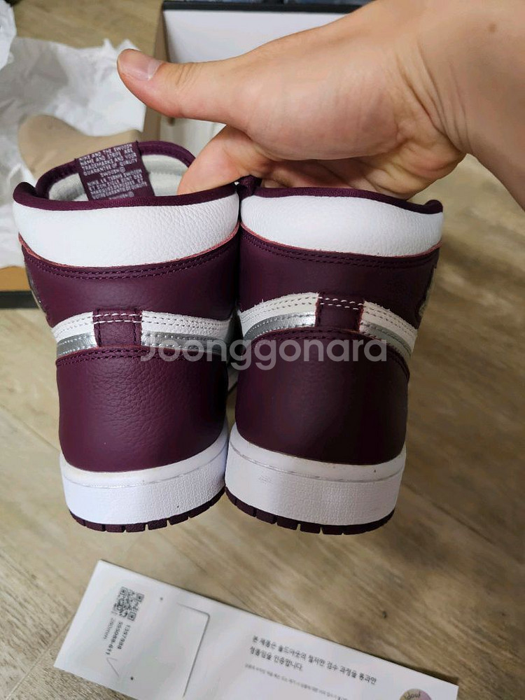 조던 1 레트로 하이 OG 보르도 555088-611--3