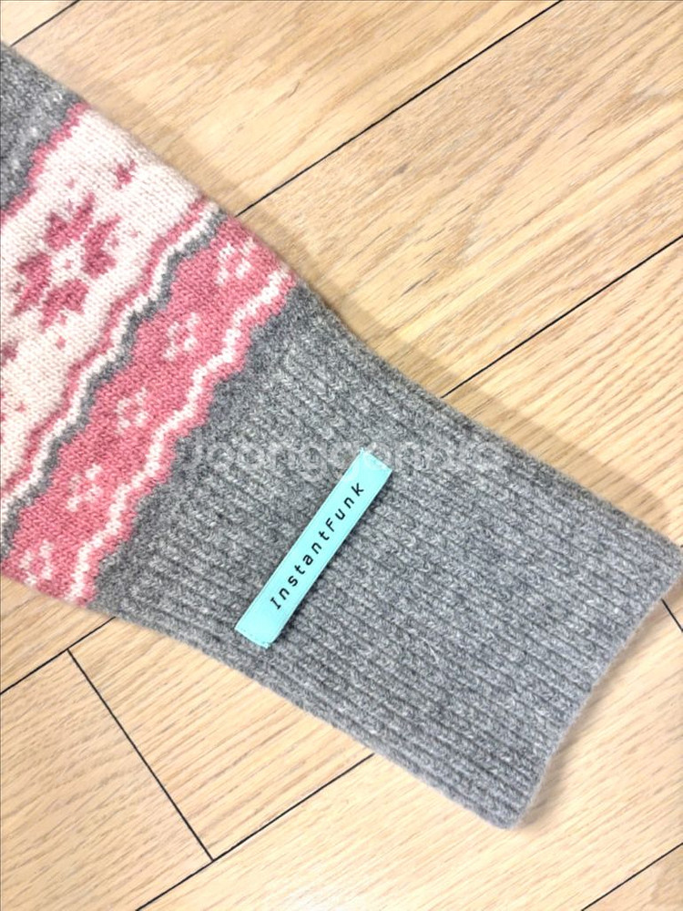 인스턴트펑크 크롭 니트가디건--1