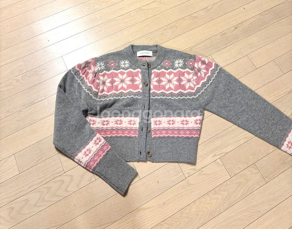 인스턴트펑크 크롭 니트가디건--0