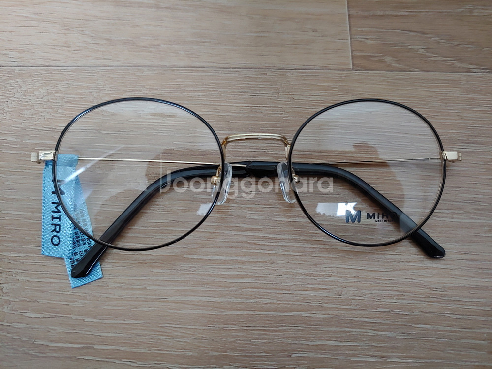 로렌스폴 안경 미로 MIRO 안경테 동글이 PU 경량 버킷리스트 금테 미개봉 새제품--0