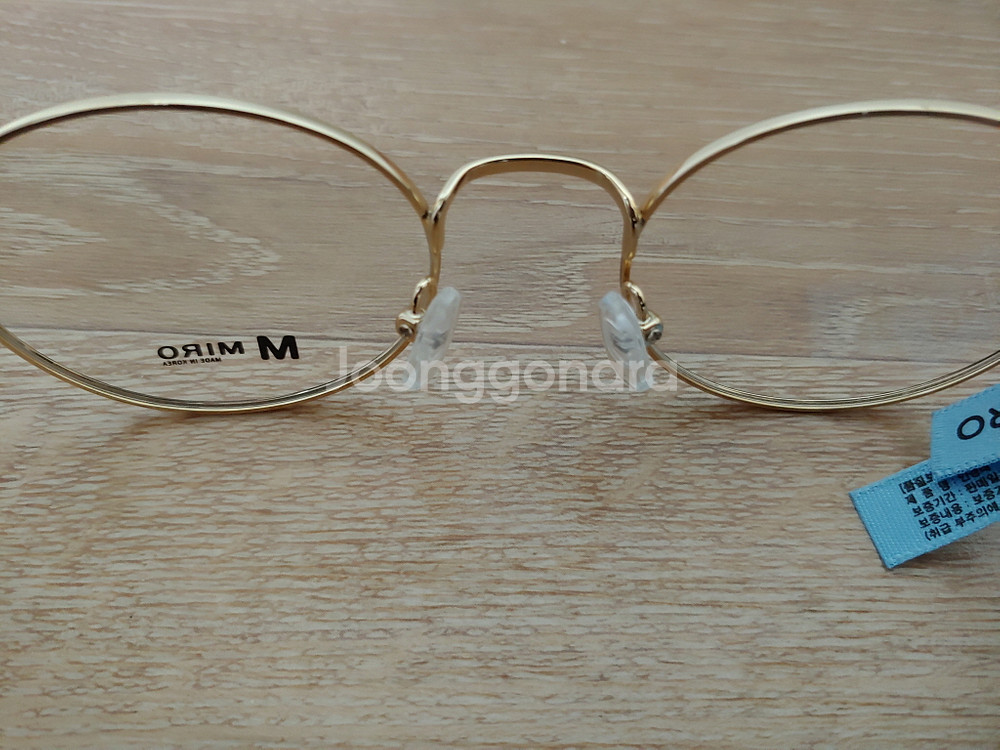 로렌스폴 안경 미로 MIRO 안경테 동글이 PU 경량 버킷리스트 금테 미개봉 새제품--7