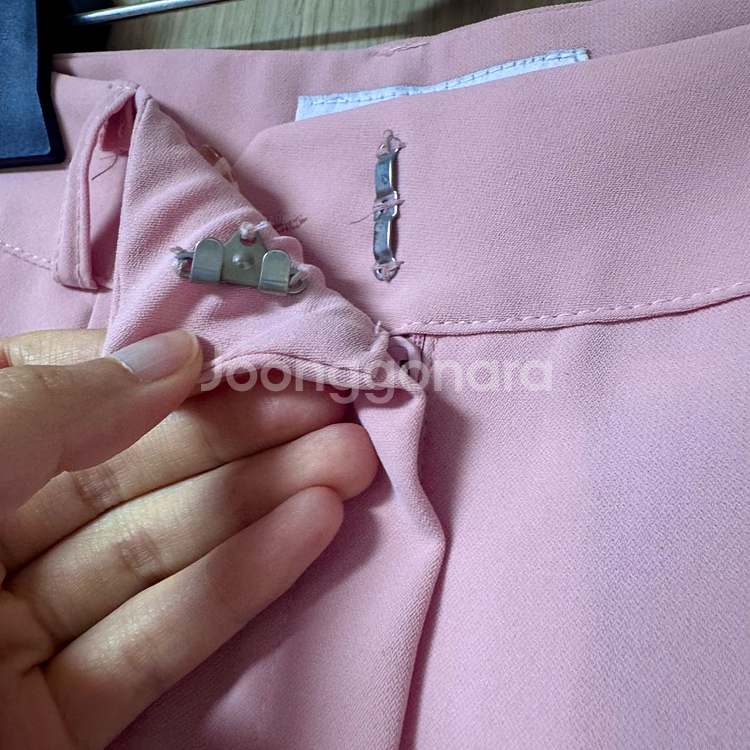 연핑크 롱슬랙스 여름슬랙스--5