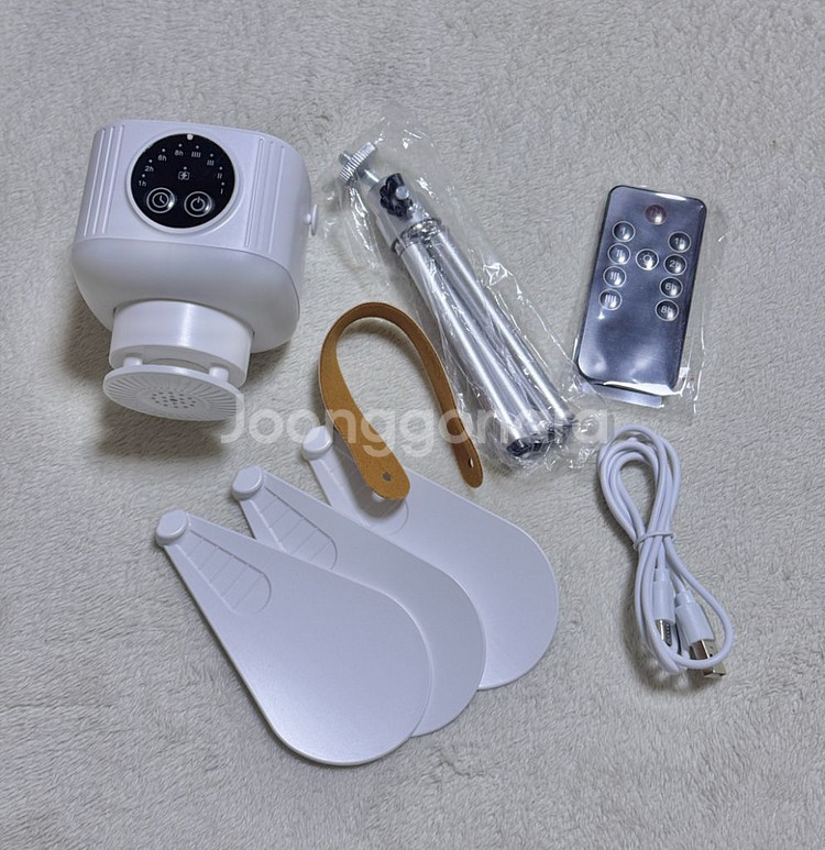 (미사용 새상품) 무선 캠핑 타프팬 충전식 led조명 겸용--0