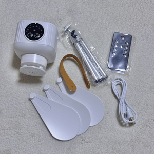 (미사용 새상품) 무선 캠핑 타프팬 충전식 led조명 겸용