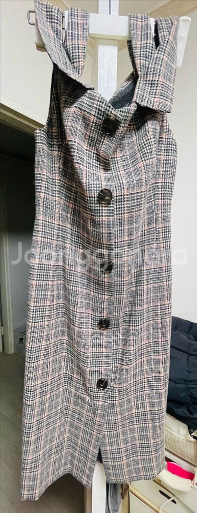 올리브데올리브 체크 원피스 판매합니다--1