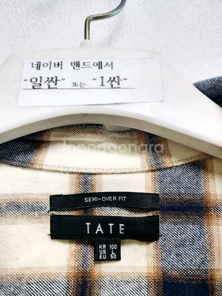 새제품/테이트 겨울셔츠100-105겨울남방/택포--2