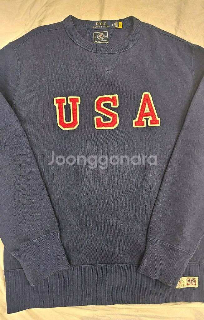 폴로 랄프로렌 USA 맨투맨 네이비 L 크루 스웻--0