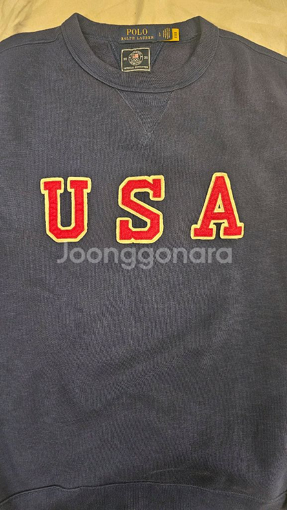 폴로 랄프로렌 USA 맨투맨 네이비 L 크루 스웻--1