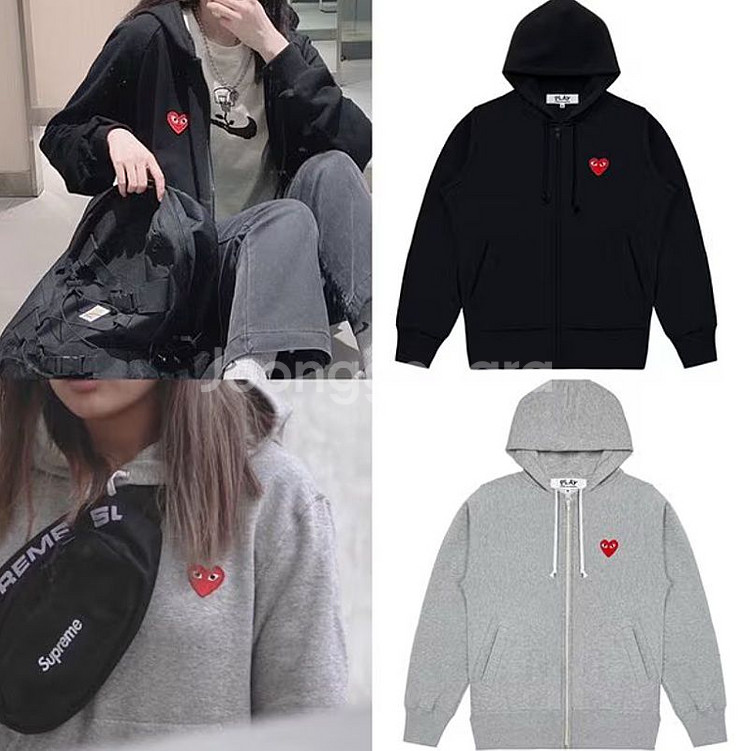 새상품)꼼데가르송 후드집업 남녀공용제품--3