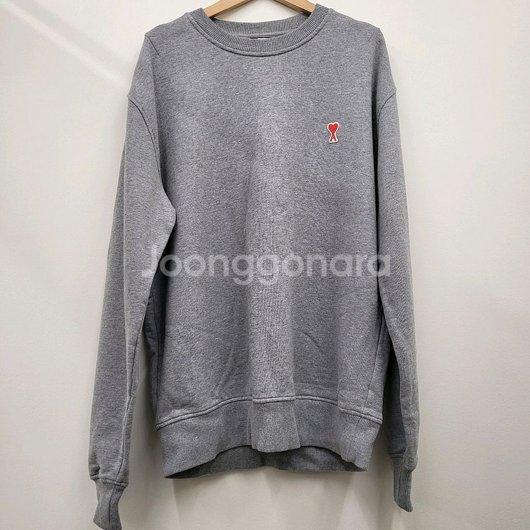 아미 스몰 하트 로고 맨투맨--0