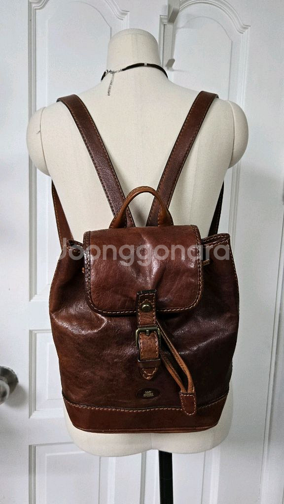 이태리 the bridge 빈티지 가죽백팩--8