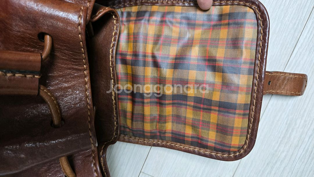 이태리 the bridge 빈티지 가죽백팩--4