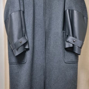 랑방컬렉션 양모 노카라 롱코트