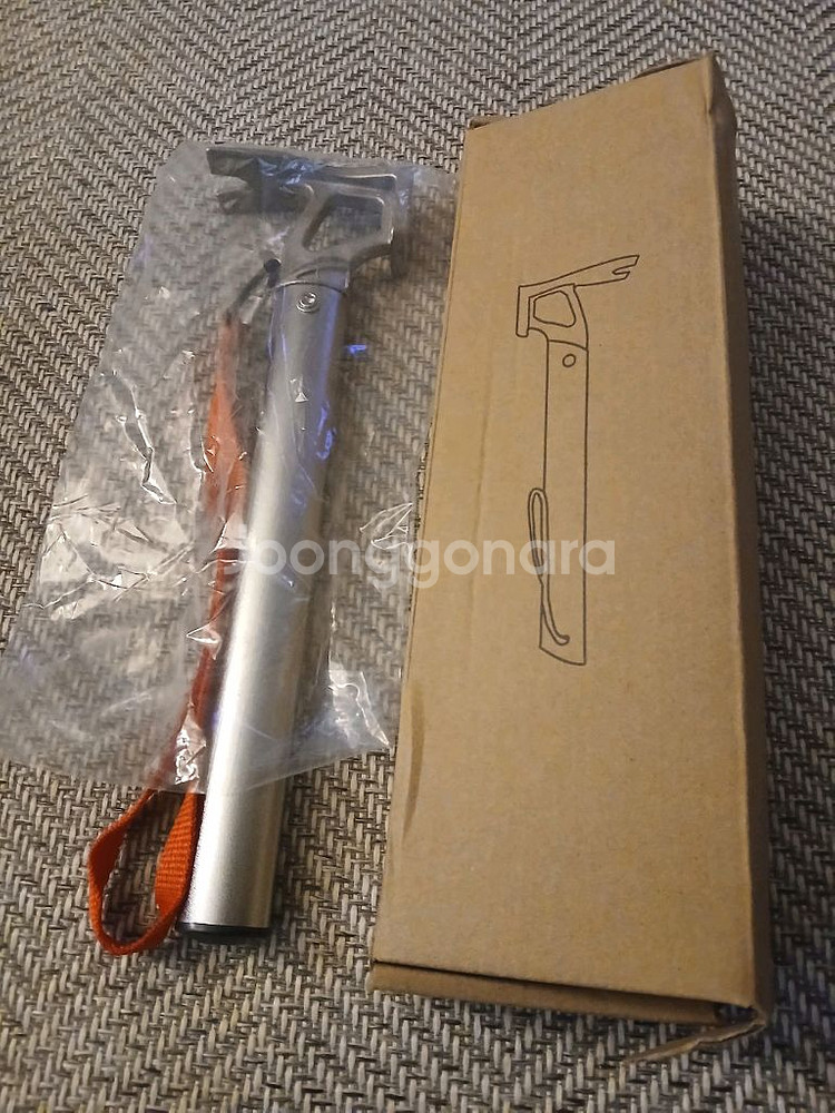 알루미늄 땅콩 스토퍼 캠핑 로프 3m 10개 캠핑용 망치 팝니다--4