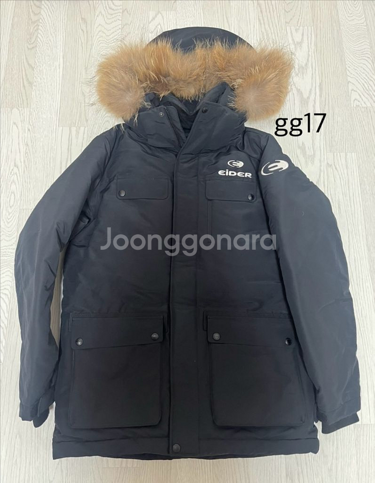 아이더 블랙 패딩 점퍼 남성용 아우터--0