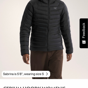 (새상품) 아크테릭스 세륨 후디 여성 블랙 S