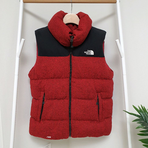 노스페이스 니트 구스패딩조끼