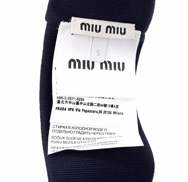 [S] 미우미우 여성 자수 로고 드릴 25ss 선바이저 썬캡 모자 네이비--7