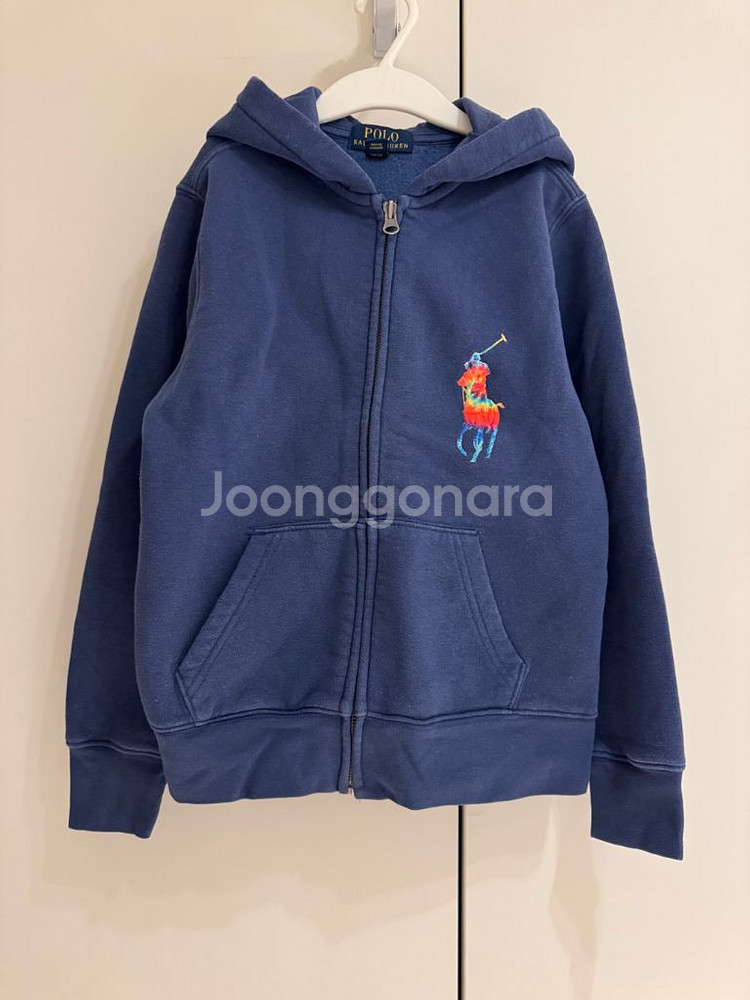 폴로 기모후드집업 8사이즈--0