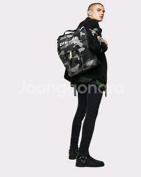 디젤 볼파고 리미티드 밀리터리 디젤 로고 백팩<일본구입>희귀--0