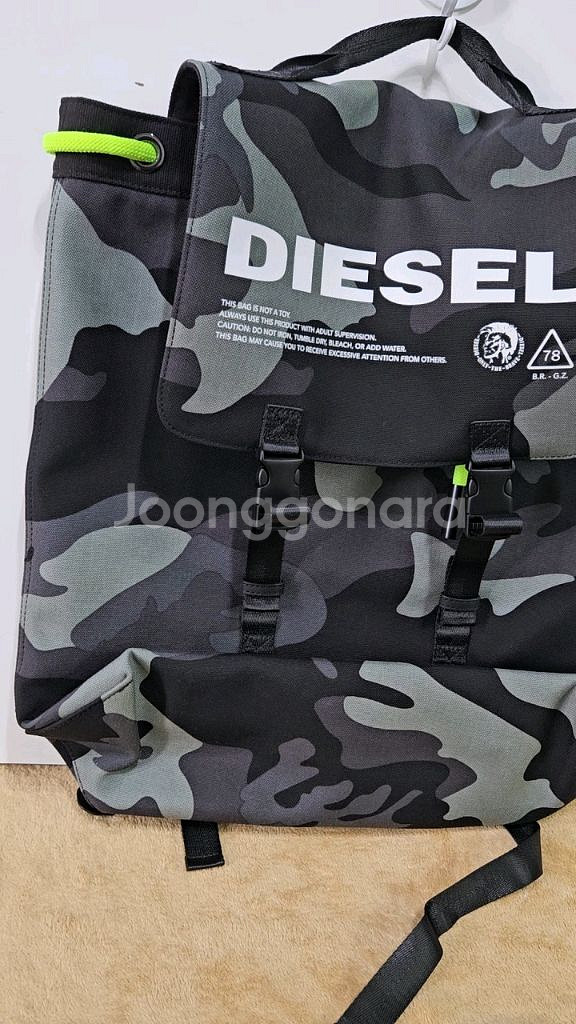 디젤 볼파고 리미티드 밀리터리 디젤 로고 백팩<일본구입>희귀--4