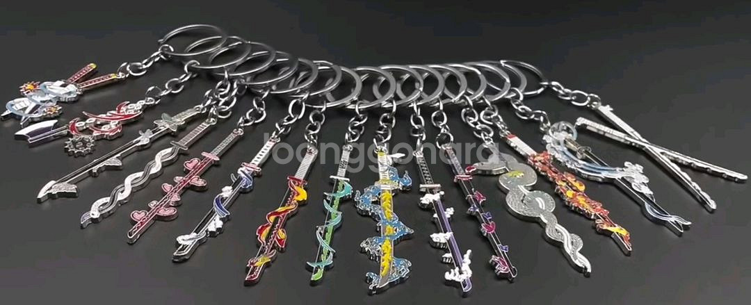 캐릭터 키링 세트 귀멸의칼날 키링 탄지로 미츠리 오바나이 렌코쿠 교메이 등등--3