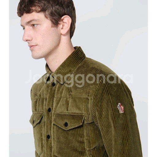 몽클레어 코듀로이 셔츠 패딩 자켓--2