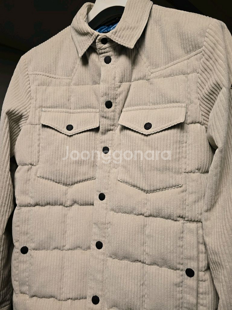 몽클레어 코듀로이 셔츠 패딩 자켓--3