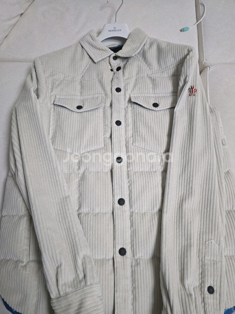 몽클레어 코듀로이 셔츠 패딩 자켓--0