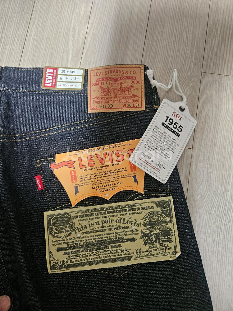 (새상품) 리바이스 LVC 55501 1955 리지드 데님--0