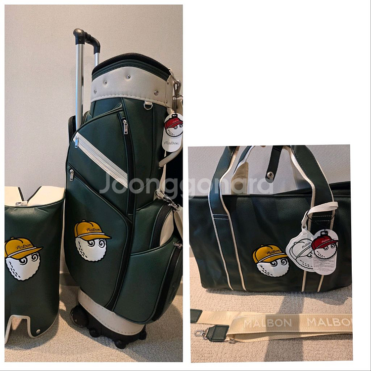 국내당일발송 말본골프백 캐디백 보스턴백 세트 그린--0