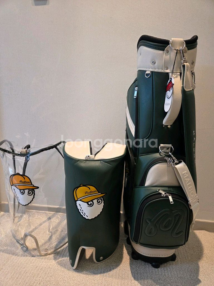 국내당일발송 말본골프백 캐디백 보스턴백 세트 그린--3