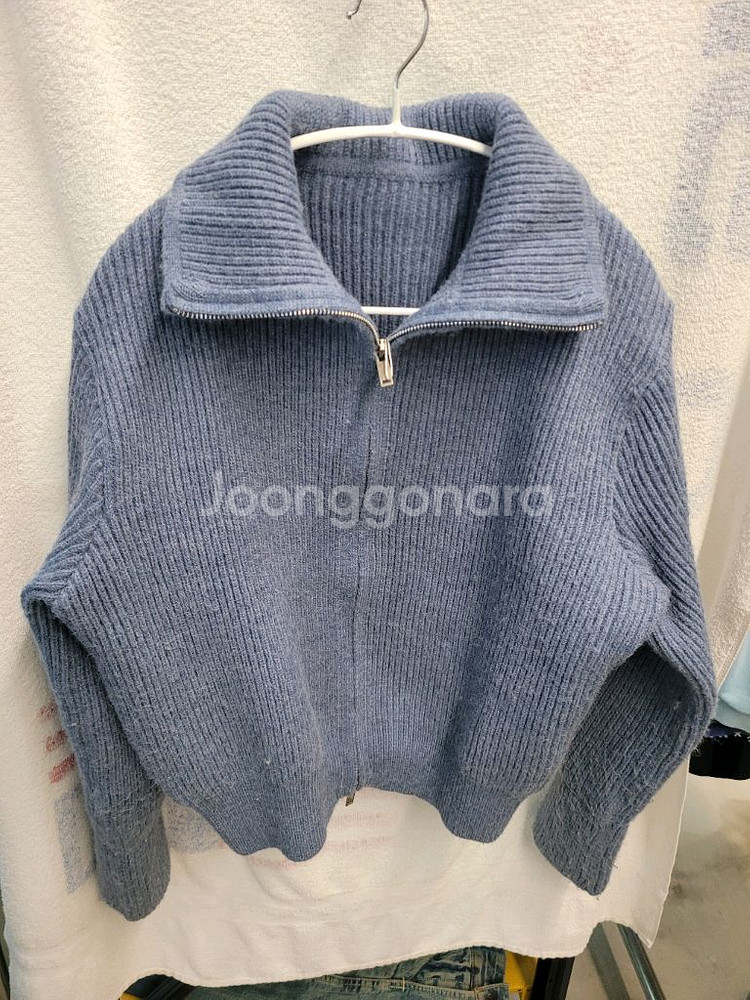 모이티 카라 니트 긴팔 여성 L--0