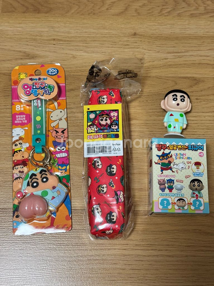 짱구 키링, 필통, 피규어 (새상품)--0