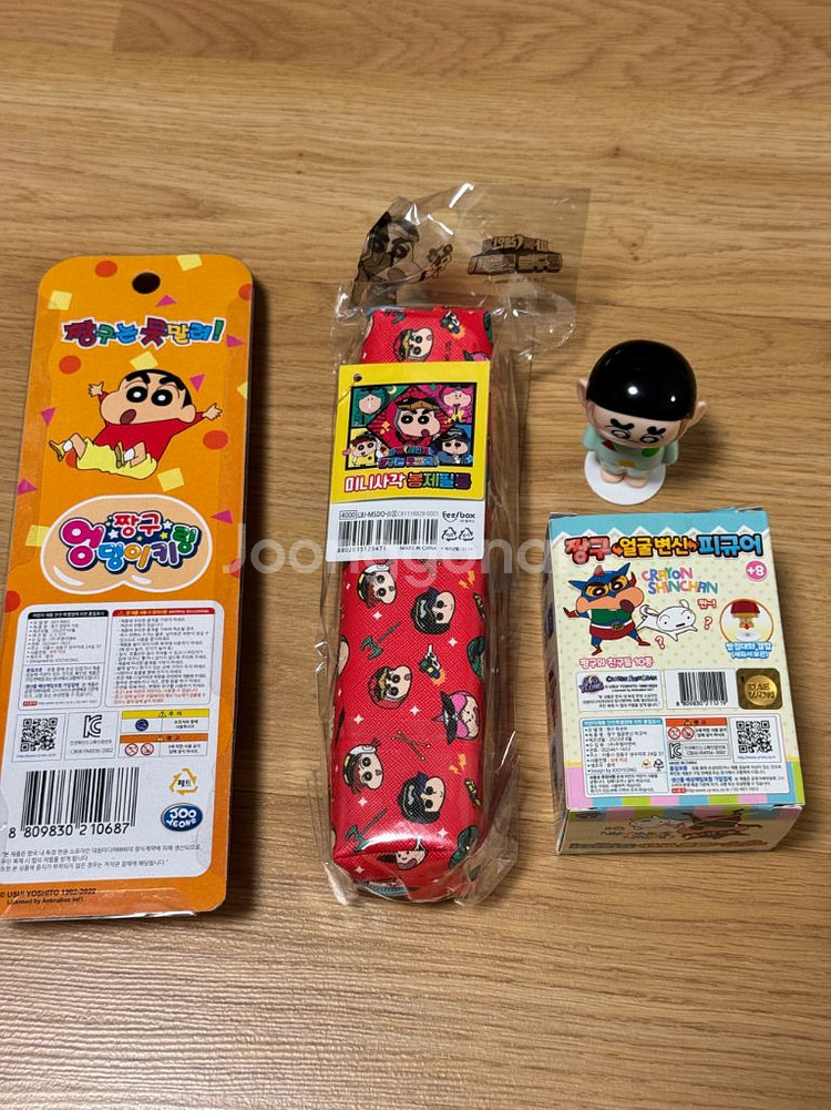 짱구 키링, 필통, 피규어 (새상품)--1