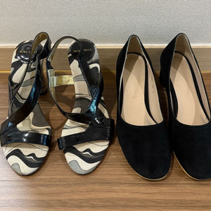 나인웨스트 샌들 / 블랙 스웨이드 펌프스 세트(235m