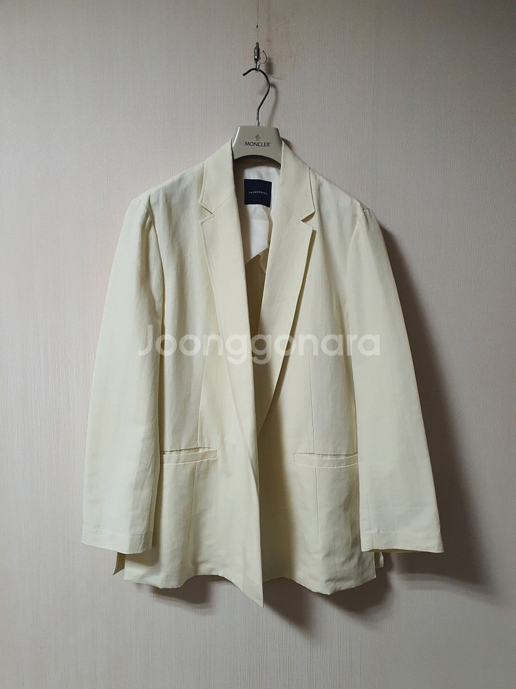 타임 TIME 백밴딩 핀턱 와이드 슬랙스 팬츠 66 사이즈--1