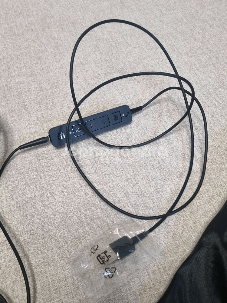 유선 헤드셋 게임용 회의용 헤드폰--1