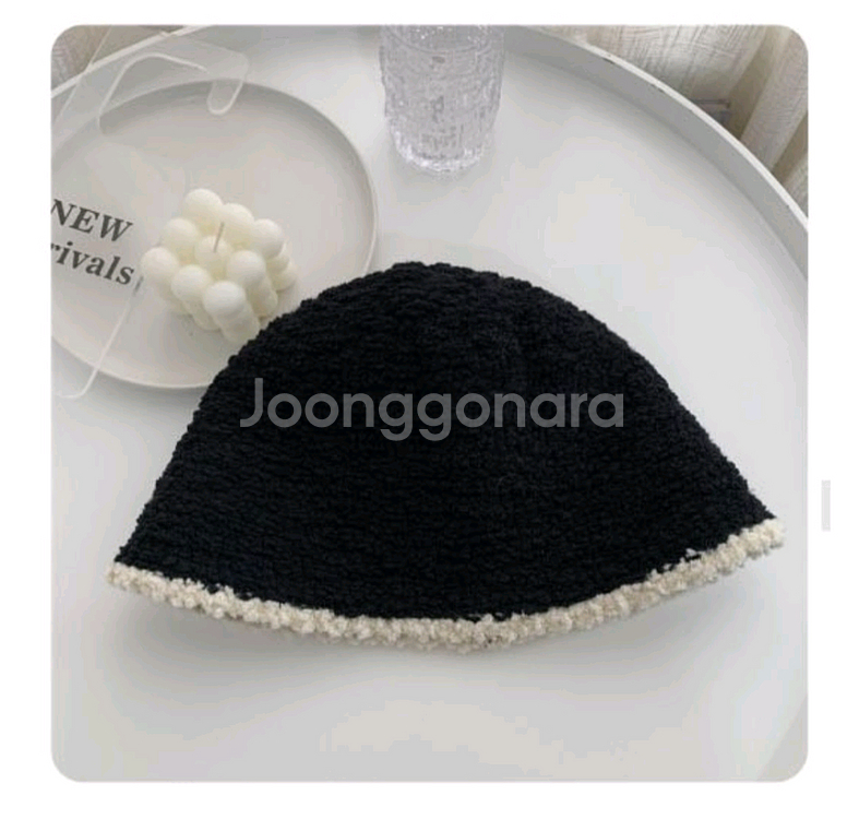 여성 뽀글이 벙거지 버킷햇 겨울모자--2