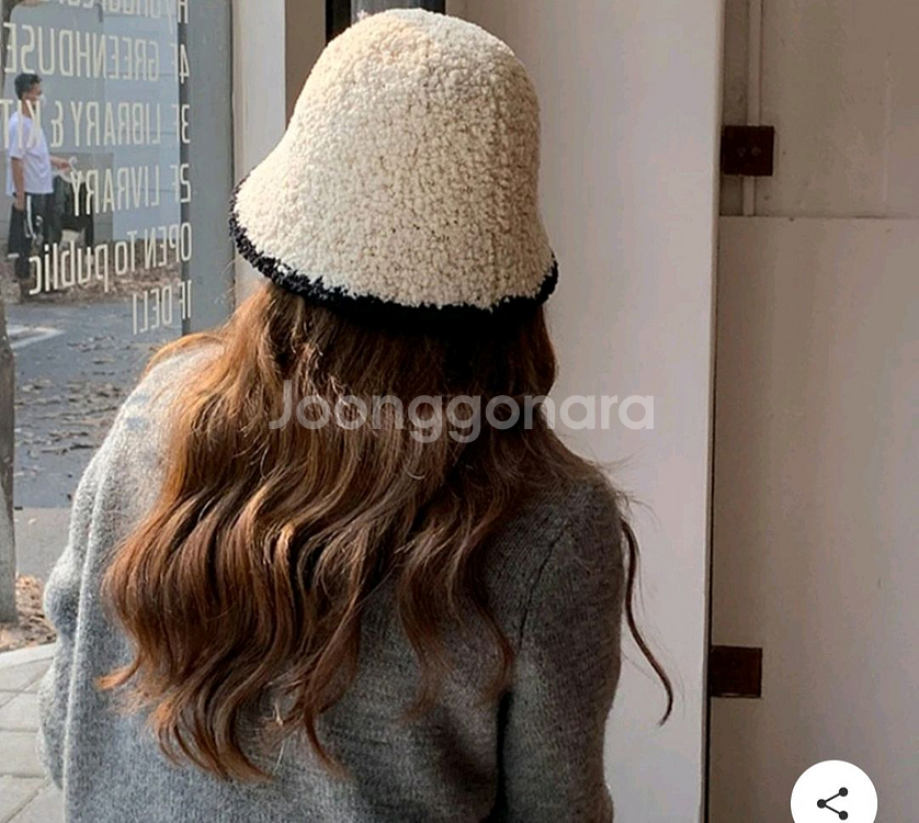 여성 뽀글이 벙거지 버킷햇 겨울모자--4