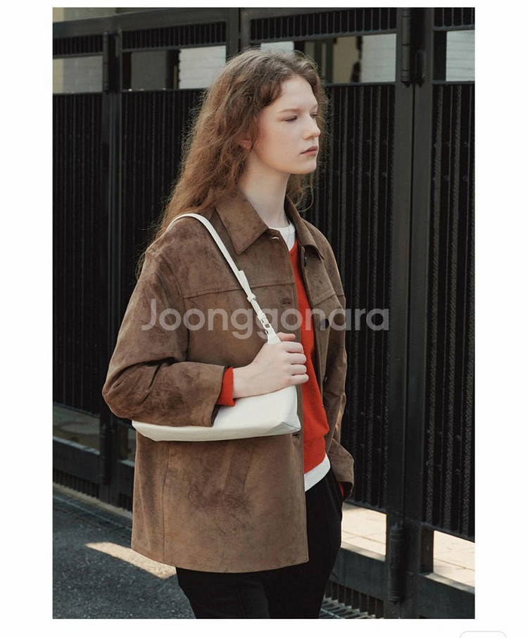 틸아이다이 스트라이프티셔츠+니브 스웨이드자켓(택포9.6)--1